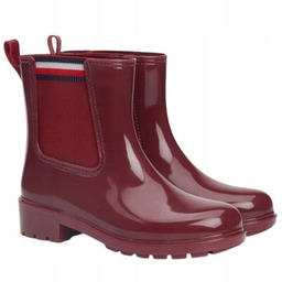 TOMMY HILFIGER DAMSKIE GUMOWE BOTKI BORDOWE 39 U2A