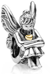 Rodowany srebrny charms do pandora anioł aniołek angel