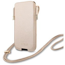 Pokrowiec Torebka na telefon Guess złoty