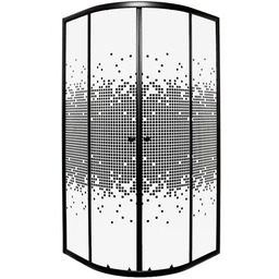 Kabina prysznicowa półokrągła Kerra Pixel BL Solo 90x90