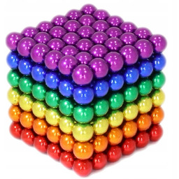 Kulki Magnetyczne NeoCube 5 mm 216 szt. Tęczowe