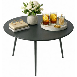 Edinos Premium Szary okrągły stolik ogrodowy B3-B38