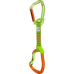 Climbing Technology Unisex Nimble Fixbar Ekspres Wspinaczkowy, Zielony/Pomarańczowy,