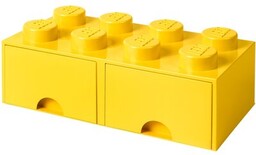 LEGO Pojemnik na z szufladkami Brick 8 Żółty