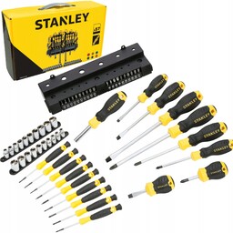 Stanley Zestaw 57szt Wkrętaki Śrubokręty Bity organizer 62-143
