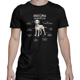 Anatomia Dalmatyńczyka - męska koszulka na prezent
