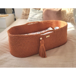 Kosz Mojżesza Boho Handmade - Terracotta
