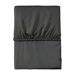 Detexpol Prześcieradło mikrosatynowe 220x200 grafitowe jednobarwne z gumką