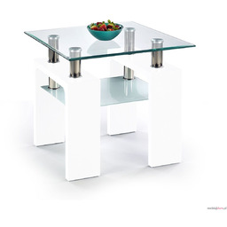 Ława DIANA H KWADRAT Halmar Biały połysk, 60x60
