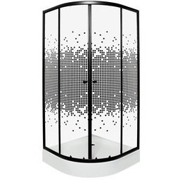 Kabina prysznicowa z brodzikiem Kerra Pixel BL 80x80