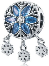 Rodowany srebrny wiszący charms beads łapacz snów dreamcatcher