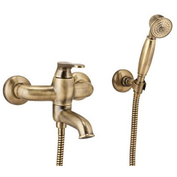 Omnires Art Deco bateria wannowa z zestawem natryskowym