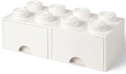 LEGO Pojemnik na z szufladkami Brick 8 Biały