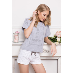 Piżama Kingdom Short Dots & Grey