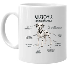 Anatomia Dalmatyńczyka - kubek na prezent dla miłośnika