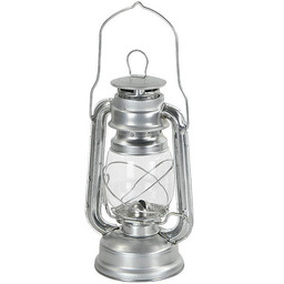 Mil-Tec Lampa Naftowa Duża Srebrna - Srebrny