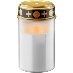 goobay 64604 znicz LED z baterią/świece nagrobne LED