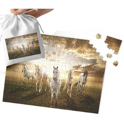 Puzzle Tradycyjne - Słodki Konik Koń Stajnia Wzory