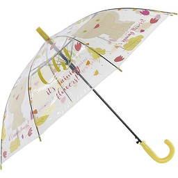 Parasol przezroczysty niedźwiedź automatyczny 80 cm, przezroczysty,