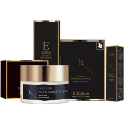 Eliksir przeciwzmarszczkowy Serum 24K Gold + Nawilżający krem