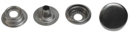 Napa kaletnicza Zatrzask 15mm Srebrna 5szt