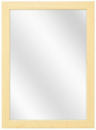Elior Drewniane lustro ścienne w naturalnej ramie G9-K81