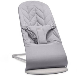 BABYBJORN - leżaczek BLISS Woven, Petal Quilt, Jasnoszary