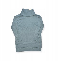 Niebieskie ponczo sweter golf damski LOFT XXS