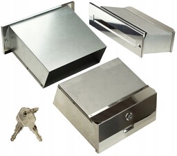Skrzynka Na Listy Do Wmurowania Przelotowa Inox