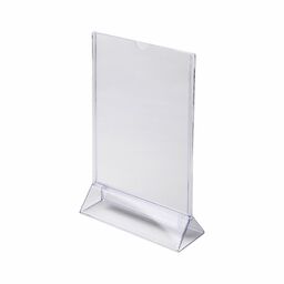 Stojak informacyjny typu T A5 pionowo plexi odlewany