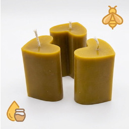 Zestaw 3 ŚWIEC z 100% WOSKU PSZCZELEGO