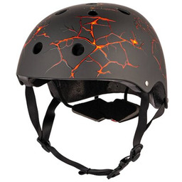HORNIT Kask Lava LAS828 Czarno-pomarańczowy dla Dzieci (rozmiar