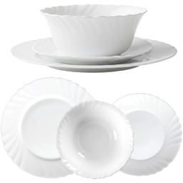 Zestaw obiadowy Marotta salaterka + talerz deserowy +