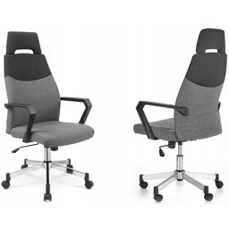 Fotel do biurka młodzieżowy szary Olaf popiel Halm