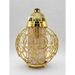 Lampion Dekoracyjny Złoty Glamour