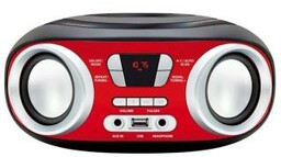 Manta MM9210BT CHILLI Bluetooth Czarno-czerwony Radioodtwarzacz