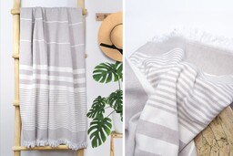 Ręcznik Plażowy 90x180 Greno Elegant Beżowy