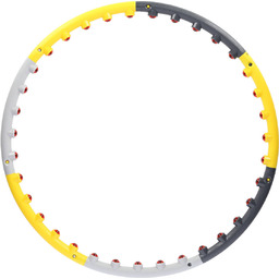 Hula hop masujący z magnesami HHP005 grey-yellow -