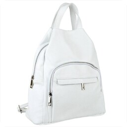 Borse in Pelle torebko-plecak w kolorze białym