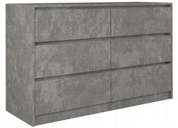 Komoda do sypialni, pokoju, K6, 120x40x75 cm, beton