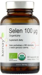 Kenay Selen 100 mcg Organiczny, 60 kaps.