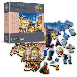 Trefl 20142  Puzzle Drewniane, Francuska Uliczka