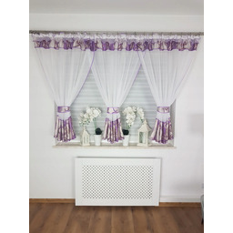 Firana Gotowa Woal Biała Na Taśmie 400x150cm
