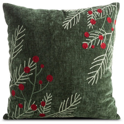 Poszewka bożonarodzeniowa zielono-czerwona PSWA-347