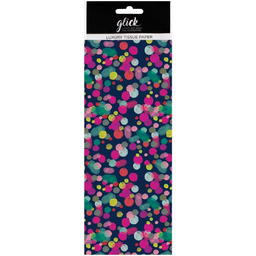 Glick Cztery arkusze w kropki na ciemnoniebieskim papierze