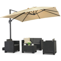 Parasol ogrodowy beżowy Siena 3x3m Garden Point