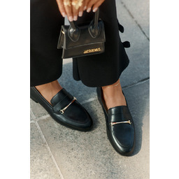 Skórzane Półbuty Mokasyny Damskie Maciejka K6809-01 Czarne-39