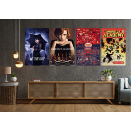 Seriale Netflix - zestaw plakatów