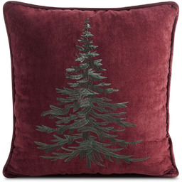 Poszewka bożonarodzeniowa bordowo-zielona PSWA-348