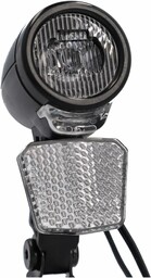 FISCHER Rowerowe przednie światło LED dynamo, z wbudowanym